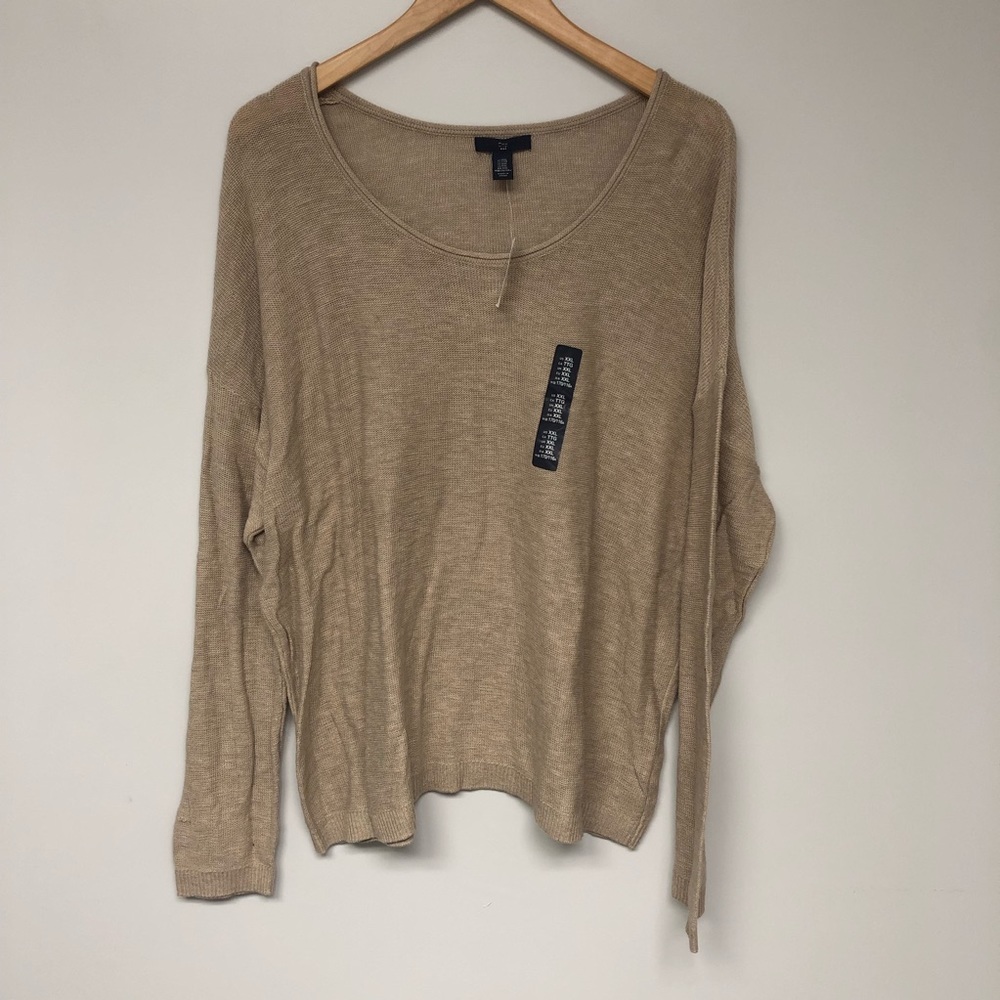 NWT GAP XXL Knit Sweater with Scoop Neck